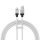 Baseus CoolPlay USB-A - Lightning kábel 2.4A 1m - fehér Baseus CoolPlay USB-A - Lightning kábel 2.4A 1m - fehér