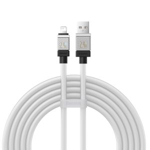 Baseus CoolPlay USB-A - Lightning kábel 2.4A 2m - fehér