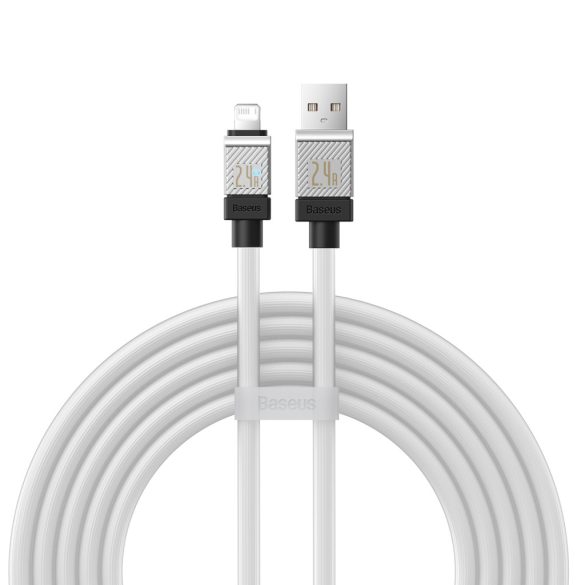 Baseus CoolPlay USB-A - Lightning kábel 2.4A 2m - fehér