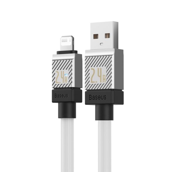 Baseus CoolPlay USB-A - Lightning kábel 2.4A 2m - fehér