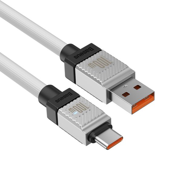 Baseus CoolPlay USB-A - Type-C kábel 100W 1m - fehér
