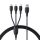 Baseus One-for-Three USB-A - Type-C/Lightning/micro USB kábel 3.5A 0.8m - fekete Baseus One-for-Three USB-A - Type-C/Lightning/micro USB kábel 3.5A 0.8m - fekete