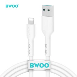 BWOO X172L USB-A - Lightning kábel 3A 1m - fehér