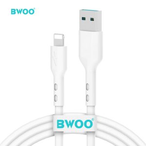 BWOO X172L USB-A - Lightning kábel 3A 1m - fehér
