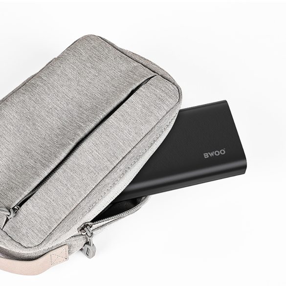 BWOO powerbank LCD kijelzővel 22,5W 20000mAh - fekete
