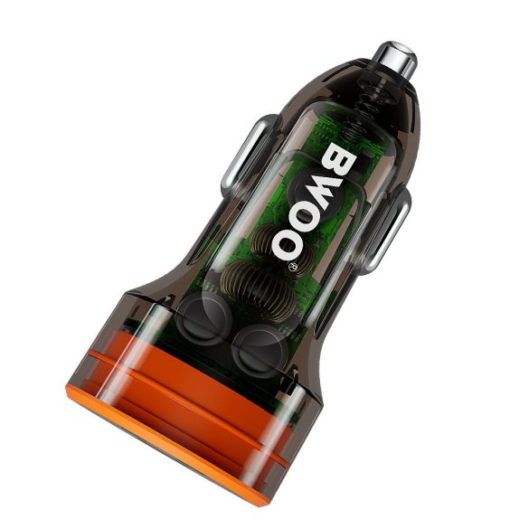 BWOO BO-CC85 autós töltő 1xUSB-A és 1xUSB-C csatlakozással 38W