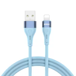   BWOO X280L Minimalist Silicone USB-A - Lightning kábel 3A 1m - kék