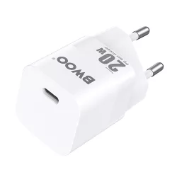   BWOO CDA155 hálózati töltő 1xUSB-C csatlakozással 20 W - fehér