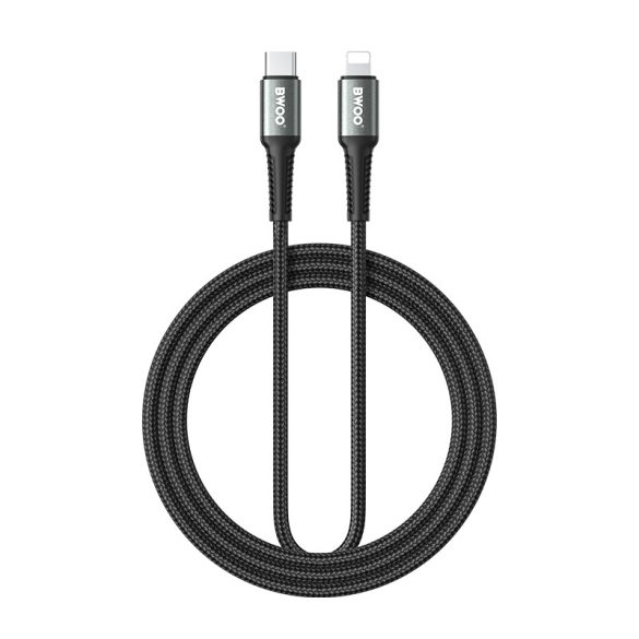 BWOO Braided Type-C - Lightning kábel 30W 3m