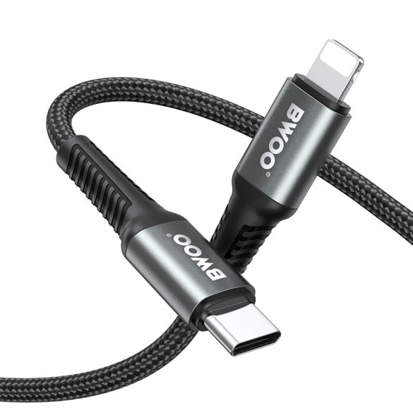 BWOO Braided Type-C - Lightning kábel 30W 3m