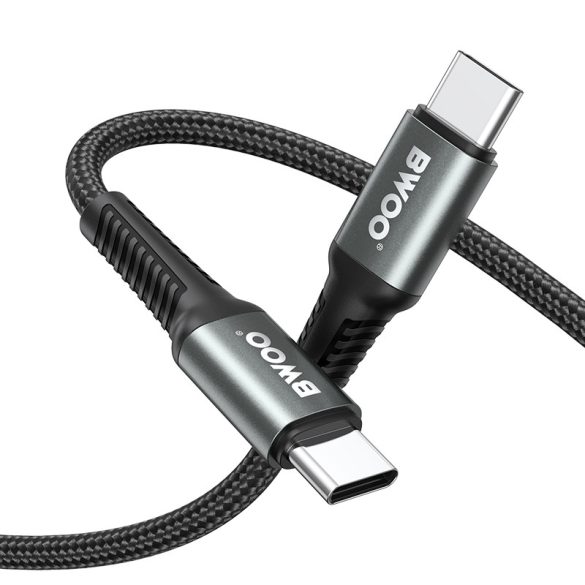 BWOO Braided Type-C - Type-C kábel 60W 3m
