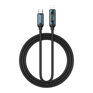 BWOO Braided Type-C - Lightning kábel 27W 1m