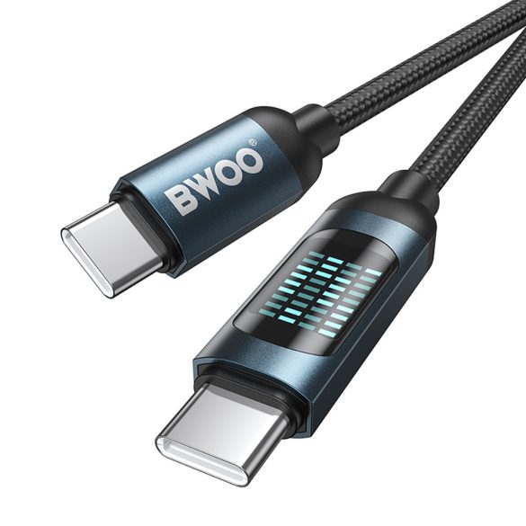 BWOO Braided Type-C - Type-C kábel 60W 1m