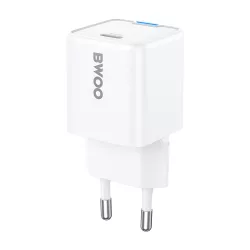   BWOO CDA211 hálózati töltő 1xUSB-C csatlakozással GaN 30W - fehér