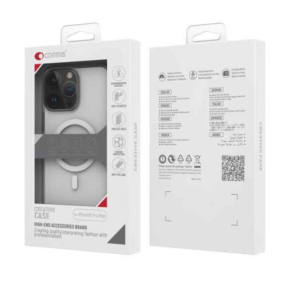 Comma Elemental MagSafe-kompatibilis tok iPhone 15 - átlátszó