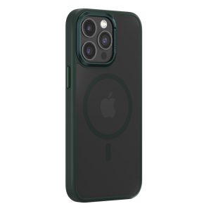 Comma Joy Elegant MagSafe-kompatibilis tok iPhone 15 - sötétzöld