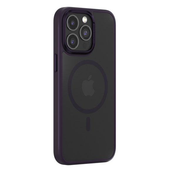 Comma Joy Elegant MagSafe-kompatibilis tok iPhone 15 Pro - mélylila