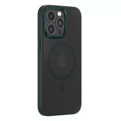   Comma Joy Elegant MagSafe-kompatibilis tok iPhone 15 Plus - sötétzöld