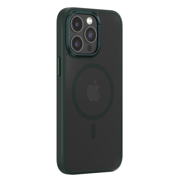 Comma Joy Elegant MagSafe-kompatibilis tok iPhone 15 Plus - sötétzöld