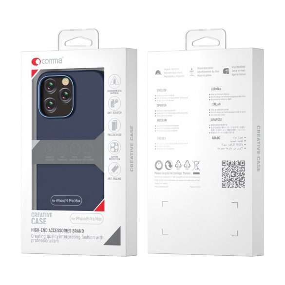 Comma Nature MagSafe-kompatibilis tok iPhone 15 - fekete