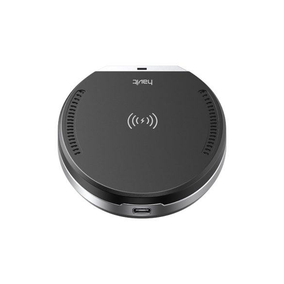 HAVIT W3005 2 az 1-ben vezeték nélküli töltő 10W - fekete