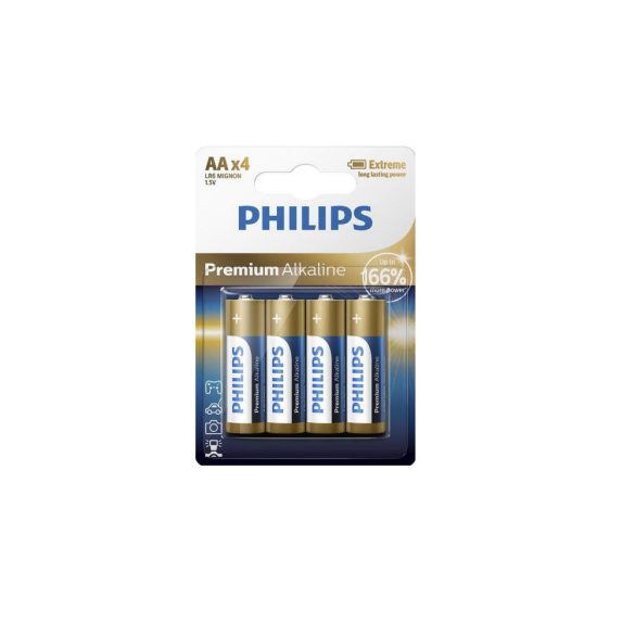 Philips Premium alkáli elem AA LR6 - 4db
