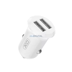 XO autós töltő CC67 12W 2x USB fehér