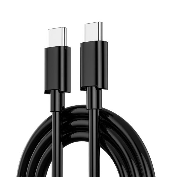 WIWU Wi-U002 hálózati töltő 1xUSB-A és 1xUSB-C csatlakozással + USB-C - Lightning kábel PD QC 20W - fekete