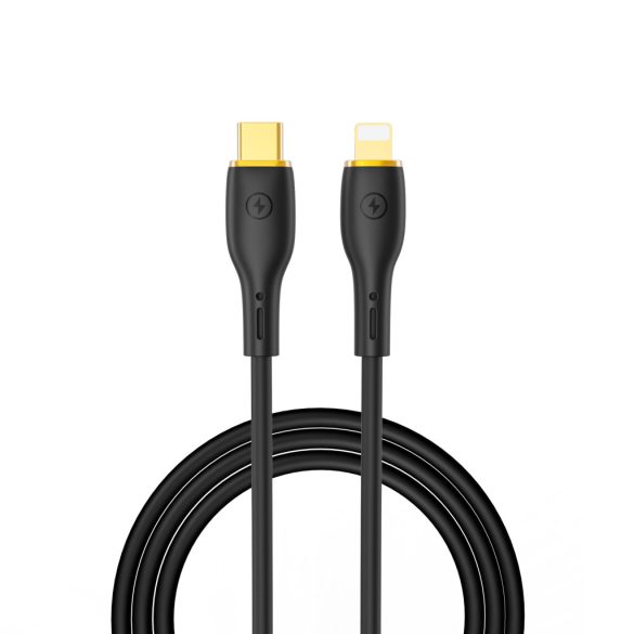 WIWU YQ01 Type-C - Lightning kábel 30W 1.2m - fekete