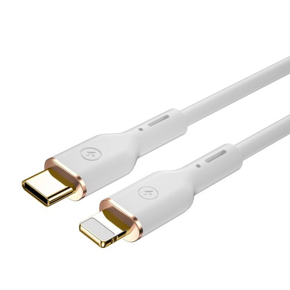 WIWU YQ01 Type-C - Lightning kábel 30W 1.2m - fehér