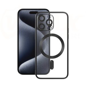 VMax Electroplating Mag TPU MagSafe-kompatibilis tok iPhone 14 Pro - fekete