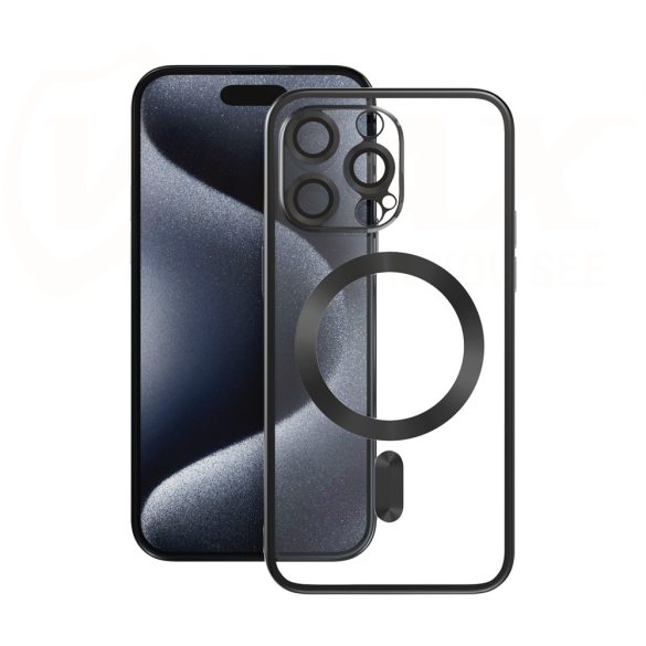 VMax Electroplating Mag TPU MagSafe-kompatibilis tok iPhone 14 Pro - fekete