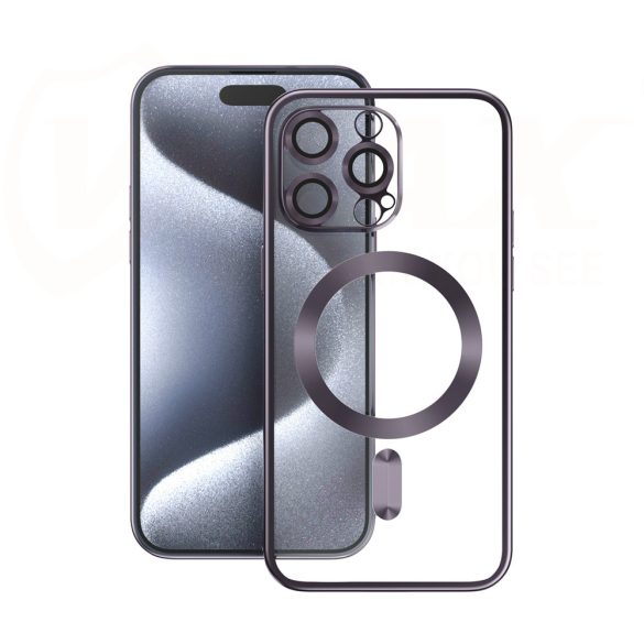 VMax Electroplating Mag TPU MagSafe-kompatibilis tok iPhone 14 Pro - lila