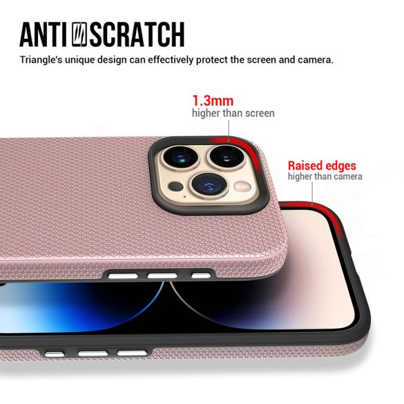 VMax Triangle tok iPhone 14 Pro - rózsaarany színű