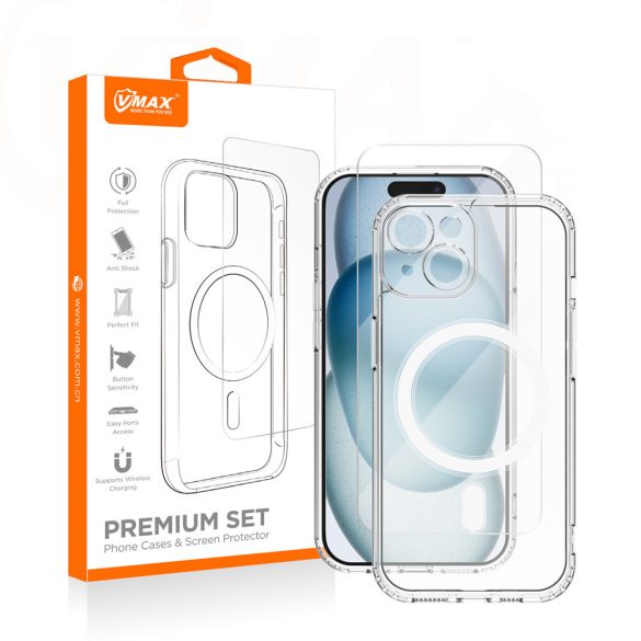 Vmax tok + üvegfólia Samsung Galaxy S24 Plus - átlátszó