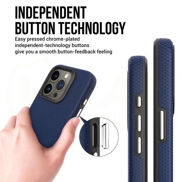 VMax Triangle tok iPhone 16 Plus - tengerészkék