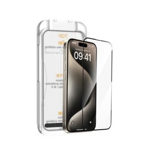 WIWU Wi-SQ008 9H edzett üveg felhelyezést segítő kerettel iPhone 16 Plus