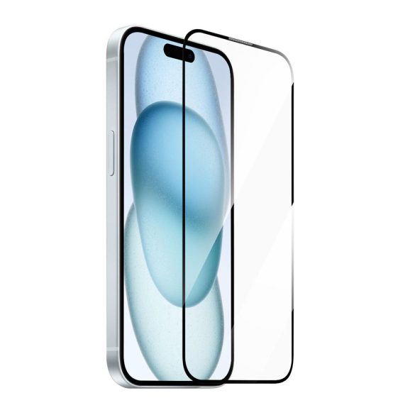 WIWU Wi-SQ008 9H edzett üveg felhelyezést segítő kerettel iPhone 16 Plus