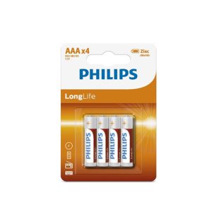 Philips Longlife elem AAA LR03 - 4db