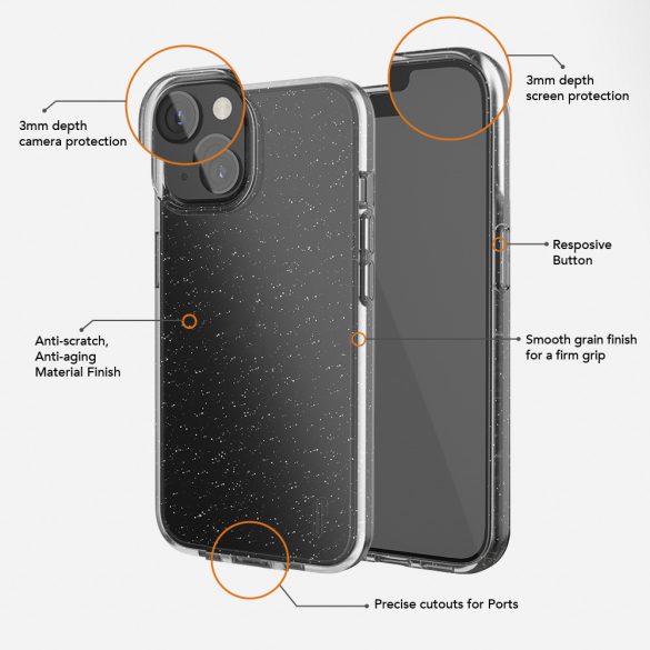 Ugly Rubber Vogue tok iPhone 7/8/SE 2020/SE 2022 - fekete