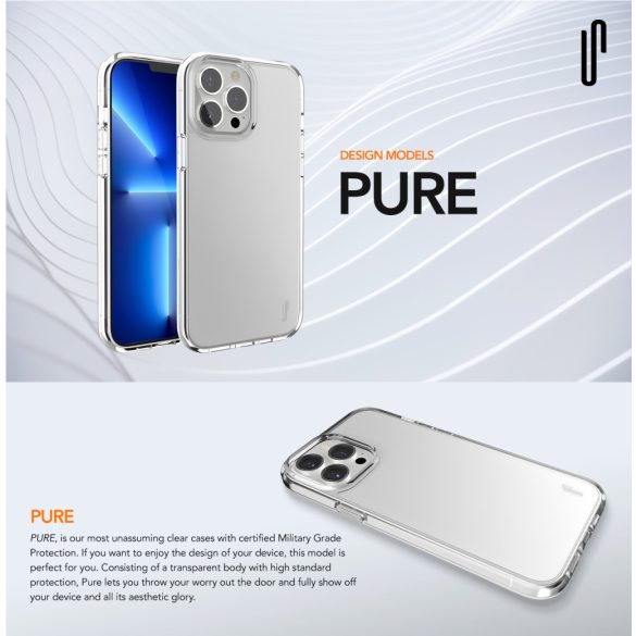 Ugly Rubber Pure tok iPhone X/XS - átlátszó