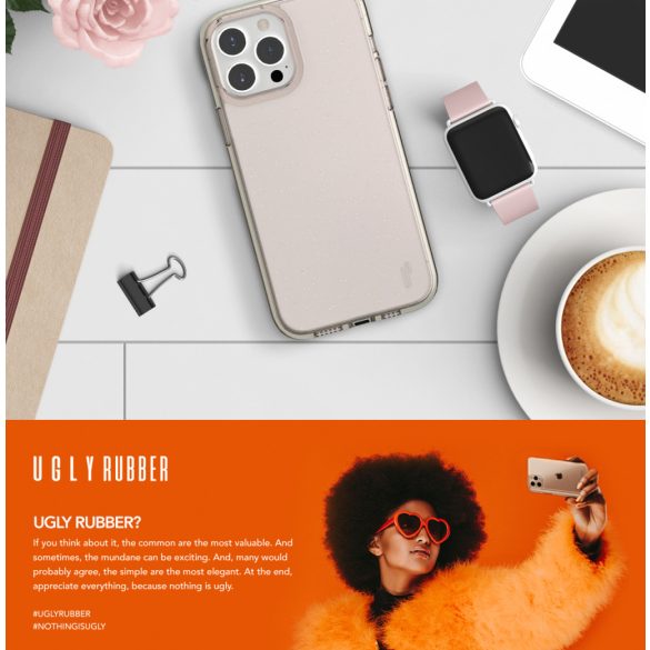 Ugly Rubber Vogue tok iPhone 14 Pro - fekete