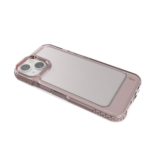 Ugly Rubber UMODEL tok iPhone 14 - átlátszó-rózsaszín