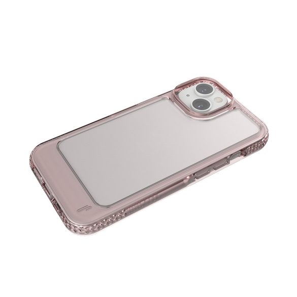 Ugly Rubber UMODEL tok iPhone 14 - átlátszó-rózsaszín