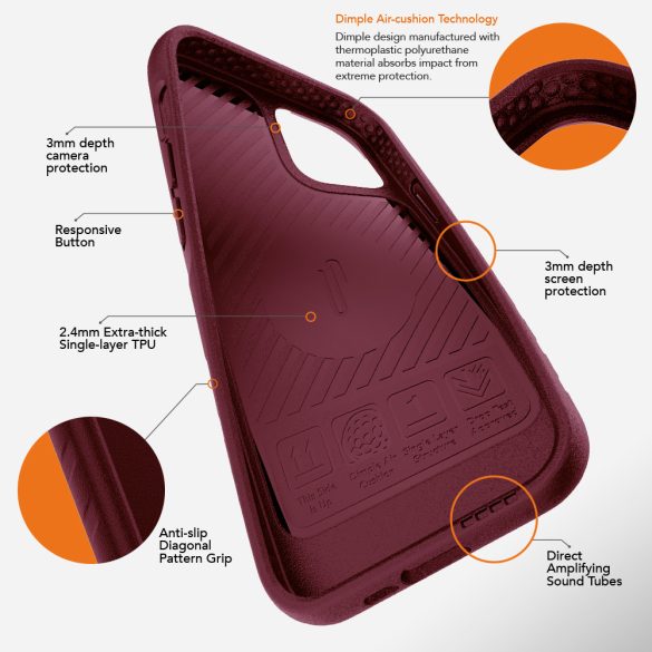Ugly Rubber L tok iPhone 14 Pro Max - fekete