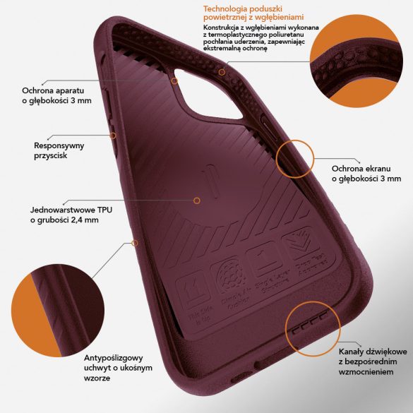Ugly Rubber L tok iPhone 14 Pro Max - fekete