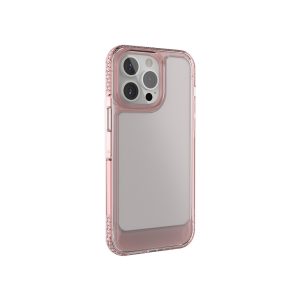 Ugly Rubber UMODEL tok iPhone 15 Pro - átlátszó-rózsaszín