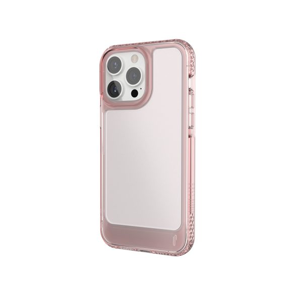 Ugly Rubber UMODEL tok iPhone 15 Pro - átlátszó-rózsaszín