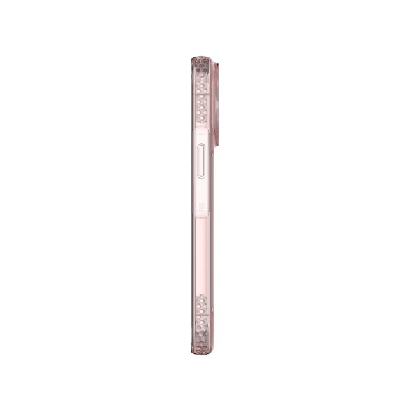 Ugly Rubber UMODEL tok iPhone 15 Pro - átlátszó-rózsaszín