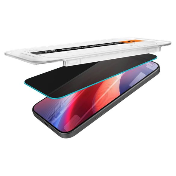 Spigen Glas.Tr ”Ez Fit” betekintésvédett edzett üveg iPhone 16 Pro - 2 db